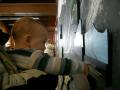 checking out the visitor center displays