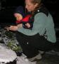 Touching the white stuff...