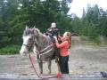 the cowboy owner let him "ride"!