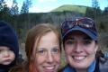 sam, alli, ang with green mt in the background