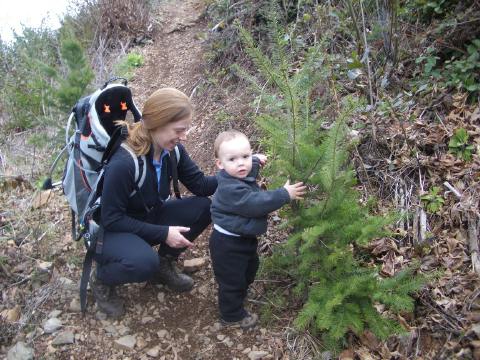 First time hiking on the trail!