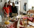 Easter brunch at Ang's. The boys are out to sea.