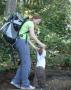 More hiking on his own two feet!
