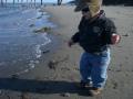 He loves water, just like his doggie!