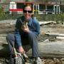 collecting driftwood to make a mirror.