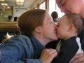 sharing fries on the ferry :)