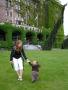 Dancing on the lawn of the Empress Hotel...