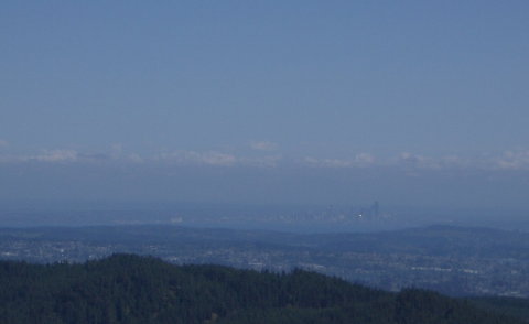 Seattle view from summit