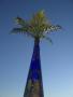 Beautiful weather - blue sky above our deck