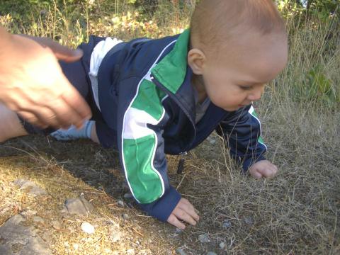 first outdoors crawls :)