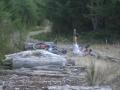 Dave does this crazy series of log jumps...