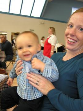 out at a lutefisk dinner - a tradition in Poulsbo!