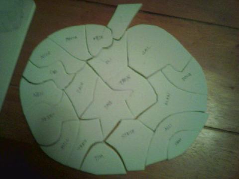 Place markers...