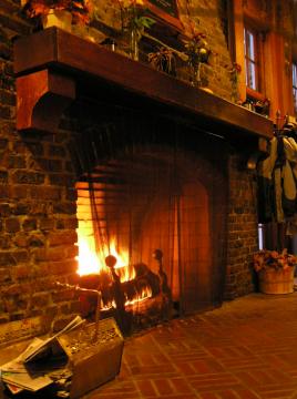 Fire in the Great Room.