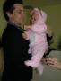 Little piglet meets Tito Pig!
