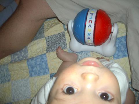 playing with my new toy