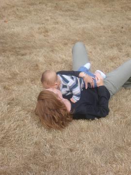 romping with mom