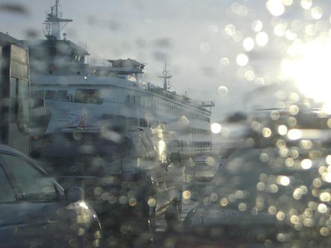 waiting for the ferry home