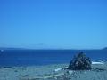 That's Seattle and Mt Rainier in the distance.  It's huge!